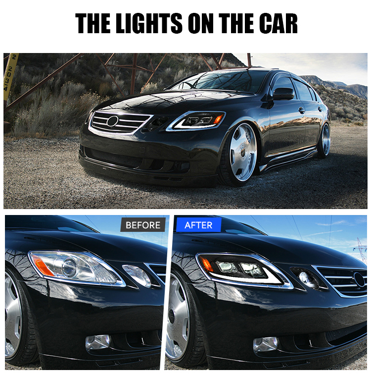 Lexus GS Headlights GS-A507 For Lexus GS300 / GS350 / GS450h / GS460 (2006–2011) 18 Lexus Headlights