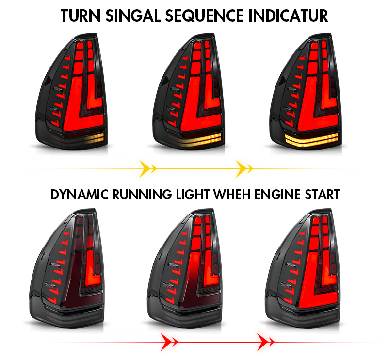 LEXUS GX Tail Lights GX-B228-S For Lexus GX (2003–2009) 17 LEXUS GX Tail Lights
