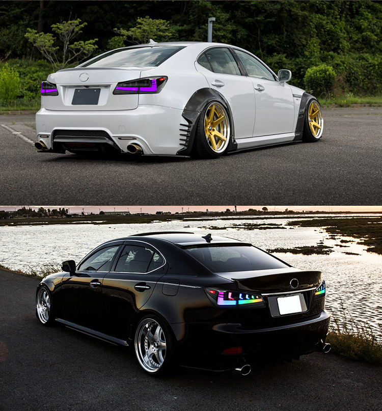 Lexus IS Tail Lights TT-IS-B138B / TT-IS-B138B-RGB For Lexus IS250 IS300 IS350 IS F (2006–2012) Smoked Tail Lamp 30 Lexus IS Tail Lights