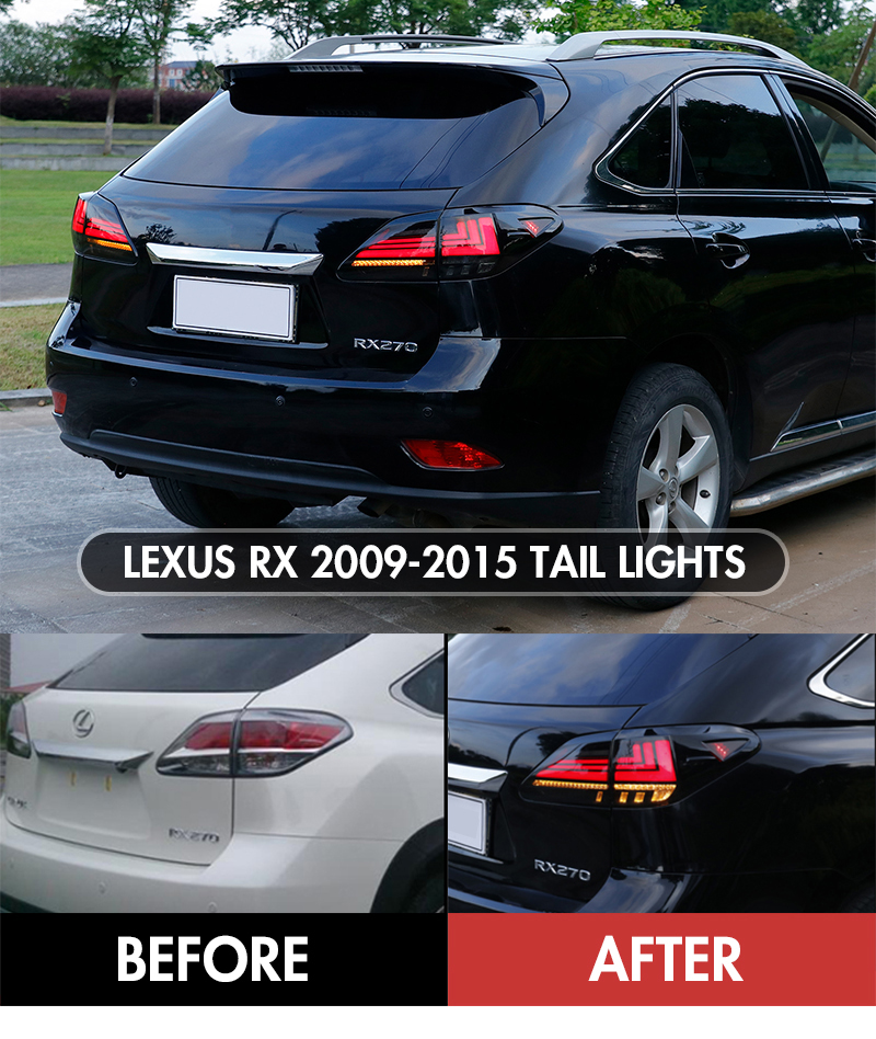 Lexus RX Tail Lights RX-B134 For Lexus RX350 / RX450h (2009–2015) 17 Lexus RX Tail Lights