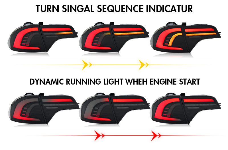 Honda Civic Tail Lights SY-B284 For Honda Civic Sedan (2006–2011) 17 Civic Tail Lights