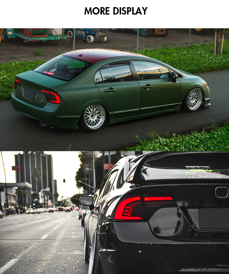 Honda Civic Tail Lights SY-B284 For Honda Civic Sedan (2006–2011) 19 Civic Tail Lights