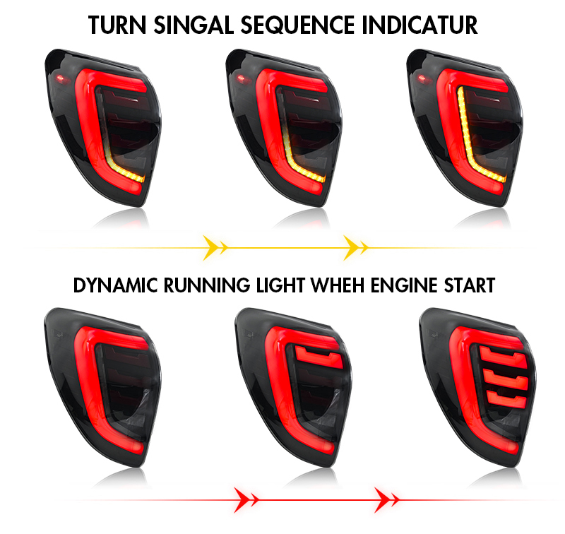 Toyota RAV4 Tail Lights RF-B221 For Toyota RAV4 (2009–2012) 17 RAV4 Tail Lights