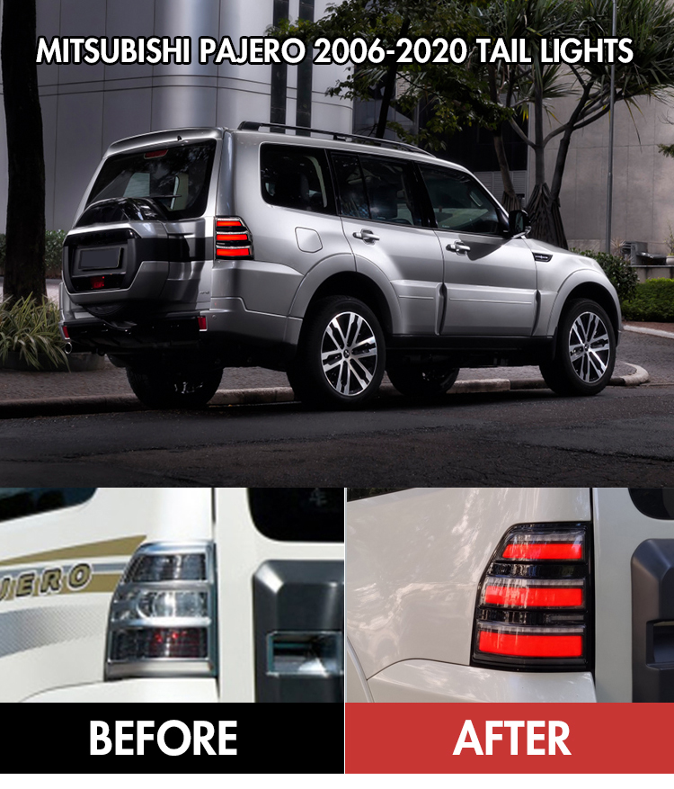 Mitsubishi Pajero Tail Lights PJL-B124B For Mitsubishi Pajero (2006–2020) 17 Pajero Tail Lights