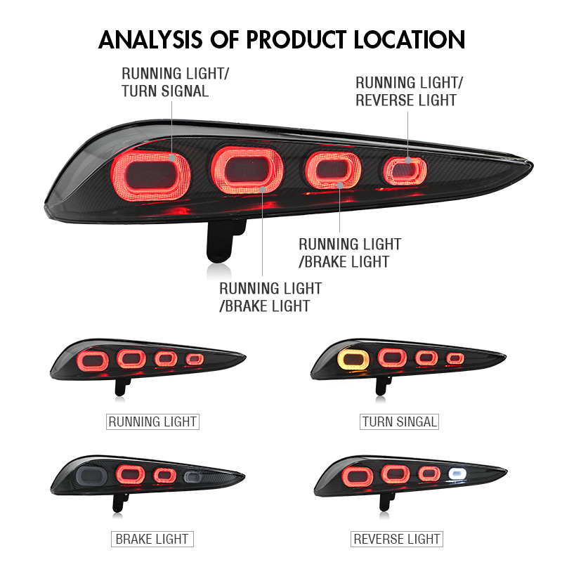 Toyota GR Supra Tail Lights NMW-B217-C-T For Toyota GR Supra A90 / A91 (2020–2024) 16 Toyota GR Supra Tail Lights