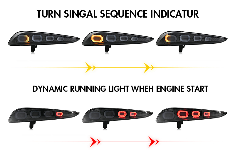 Toyota GR Supra Tail Lights NMW-B217-C-T For Toyota GR Supra A90 / A91 (2020–2024) 17 Toyota GR Supra Tail Lights