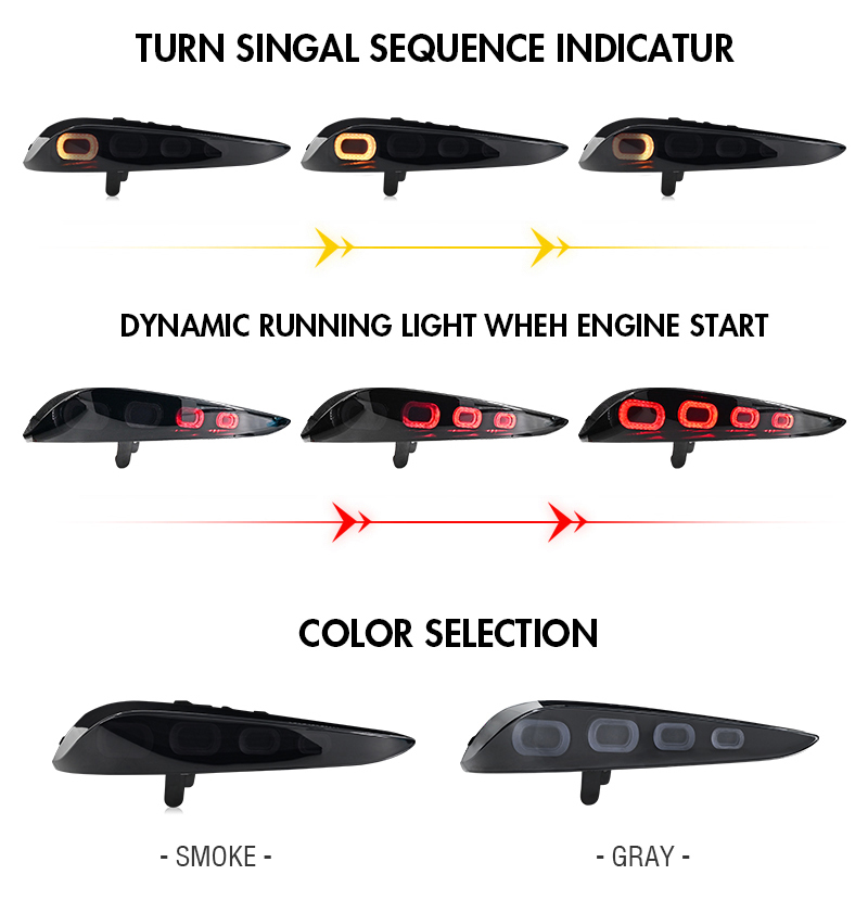 Toyota GR Supra Tail Lights TT-NMW-B217 For Toyota GR Supra A90 / A91 (2020–2024) 17 GR Supra Tail Lights
