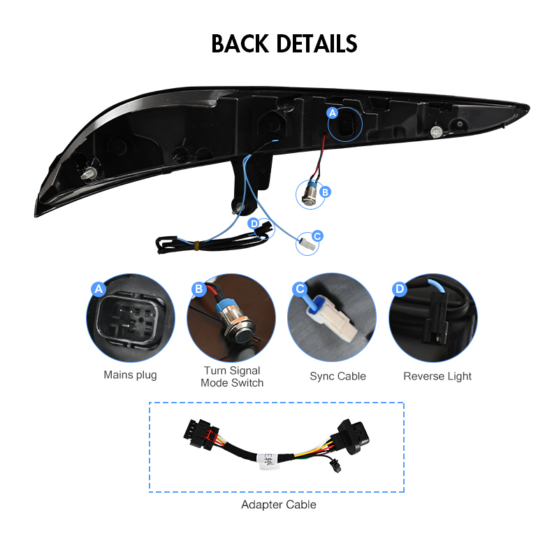 Toyota GR Supra Tail Lights NMW-B217-C-T For Toyota GR Supra A90 / A91 (2020–2024) 18 Toyota GR Supra Tail Lights