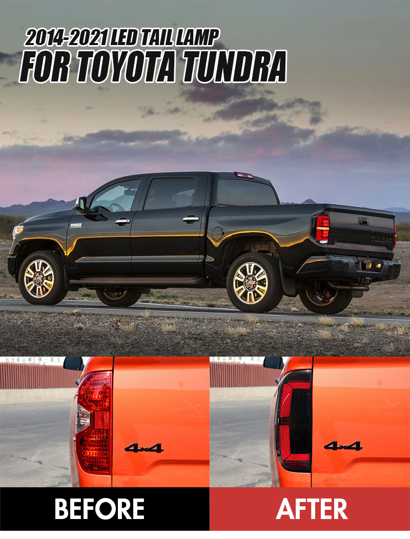 Toyota Tundra Tail Lights TT-B181 For Toyota Tundra (2014–2021) 13 Tundra Tail Lights