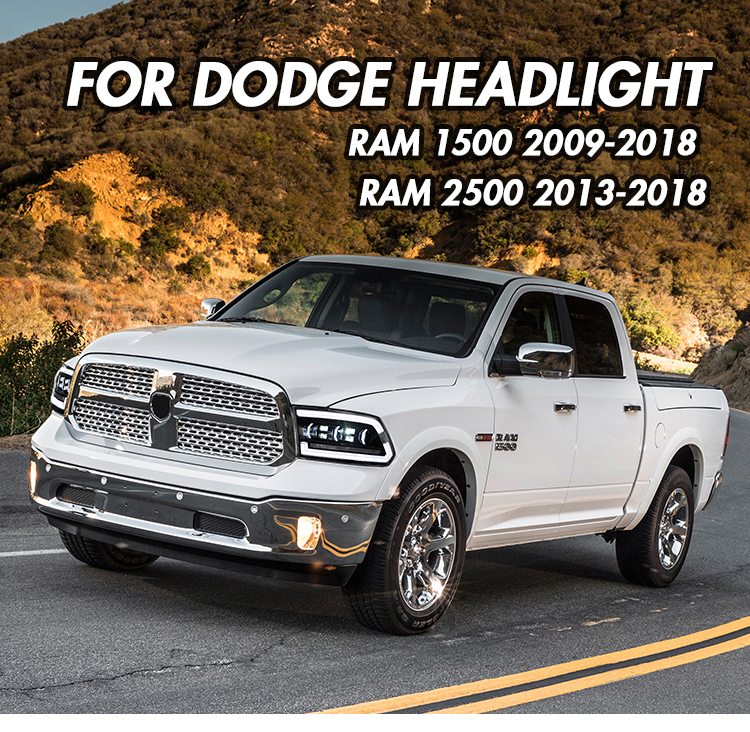 Dodge RAM Headlights TT-RAM-A207-4T / TT-RAM-A207-4T-S For RAM 1500 (2009–2018) / 2500 (2010–2018) Head Lamp 17 Dodge RAM Headlights