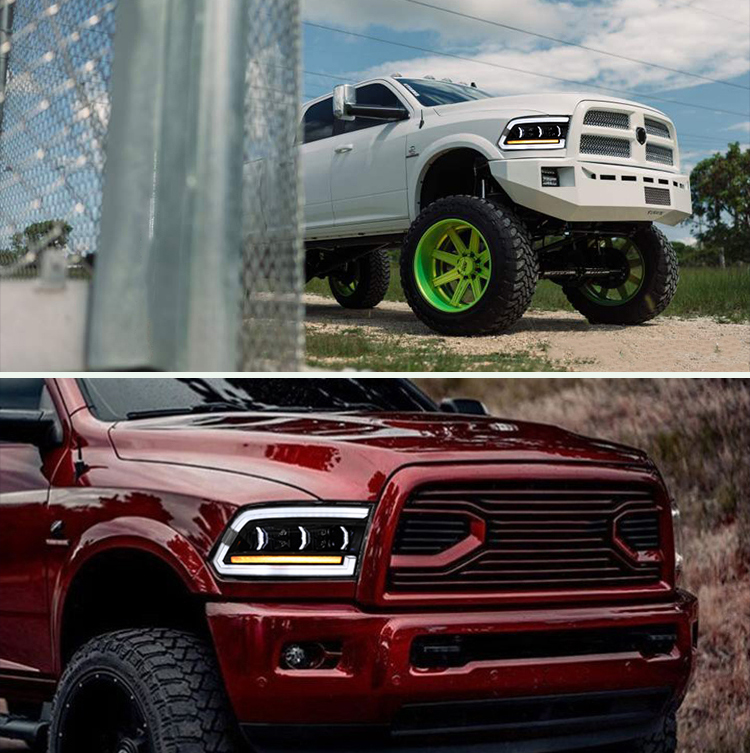 Dodge RAM Headlights TT-RAM-A207-4T / TT-RAM-A207-4T-S For RAM 1500 (2009–2018) / 2500 (2010–2018) Head Lamp 24 Dodge RAM Headlights