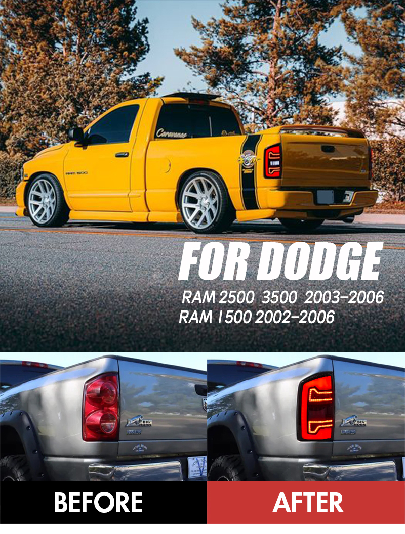 Dodge RAM Tail Lights RAM-B176-A For Dodge RAM (2002–2006) 15 Dodge RAM Tail Lights