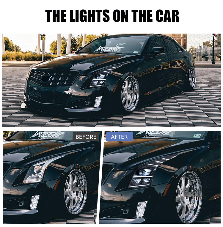 Cadillac ATS Headlights ATS-A144B-T For Cadillac ATS / ATS-L (2013–2019) 20 ATS Headlights