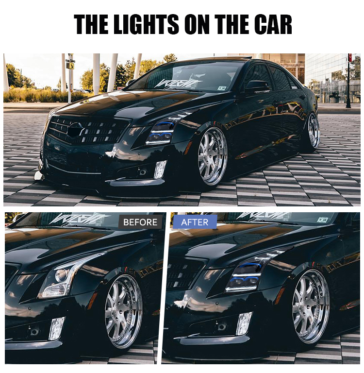 Cadillac ATS Headlights ATS-A144B For Cadillac ATS / ATS-L (2013–2019) 20 ATS Headlights