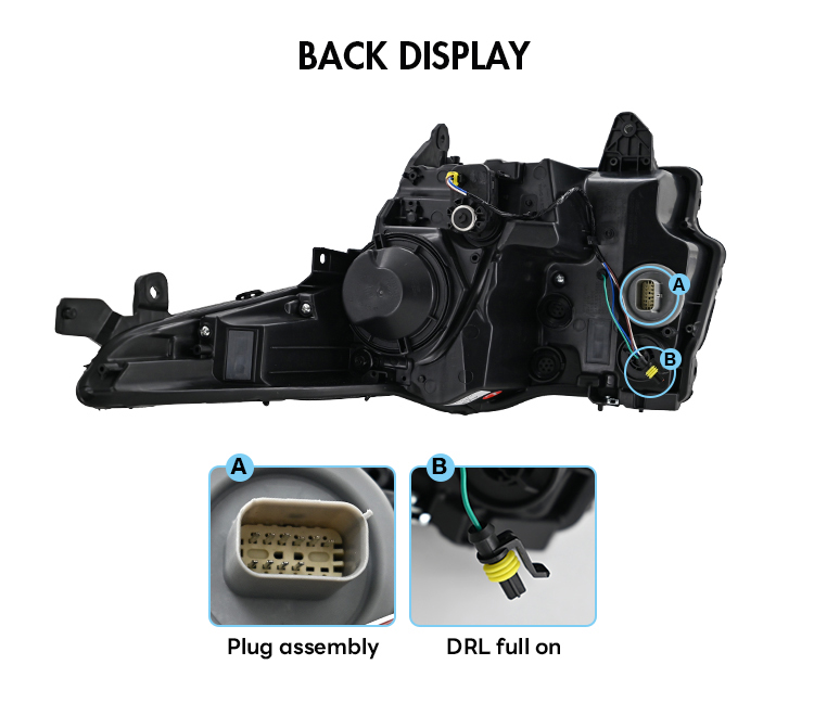 Cadillac ATS Headlights ATS-A144B For Cadillac ATS / ATS-L (2013–2019) 24 ATS Headlights