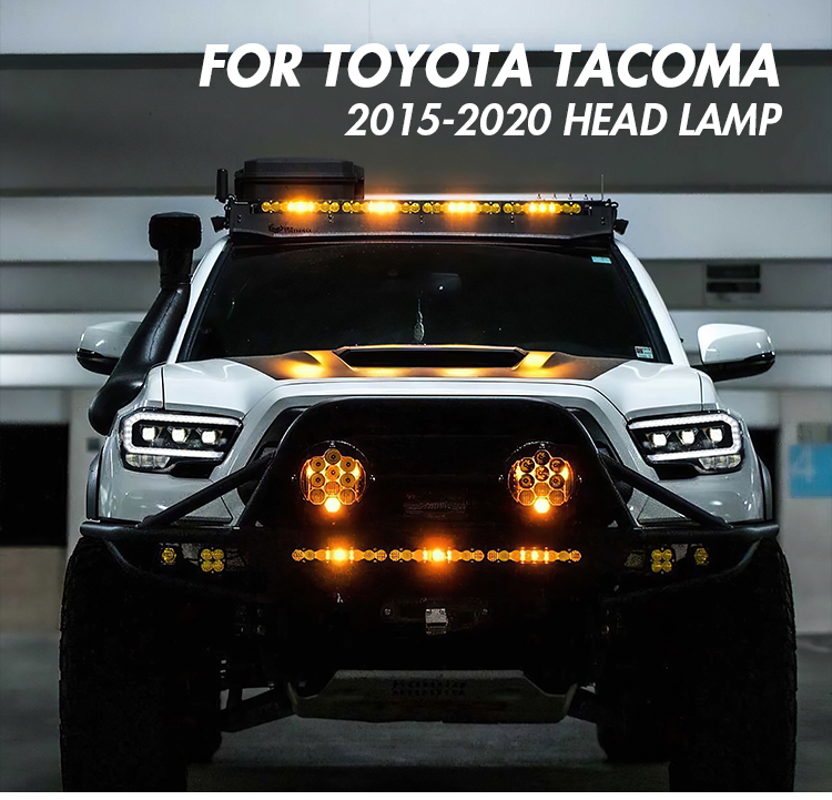 Toyota Tacoma Headlights TCM-A190 For Toyota Tacoma (2016–2022) Head Lamp 17 Tacoma Headlights