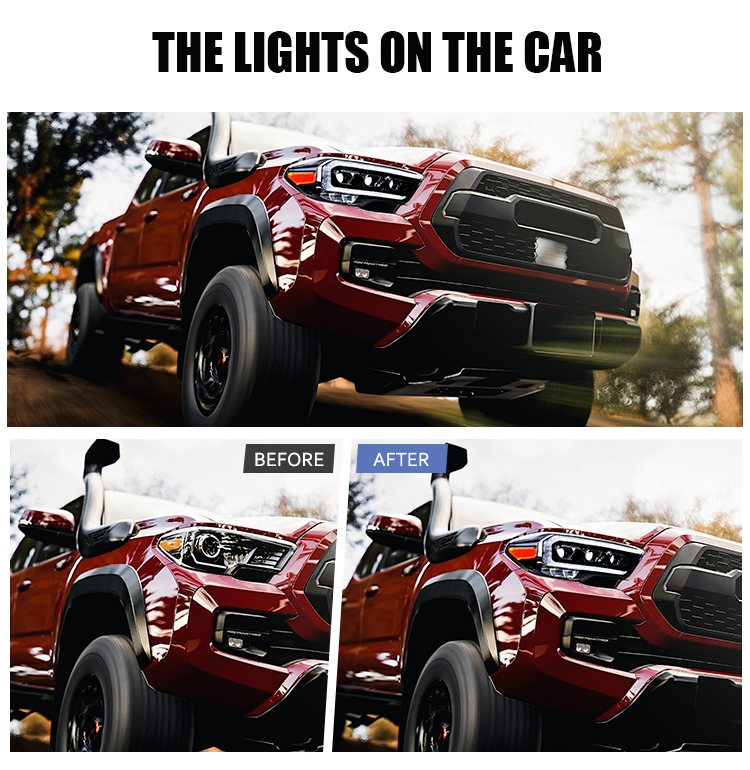 Toyota Tacoma Headlights TCM-A190 For Toyota Tacoma (2016–2022) Head Lamp 18 Tacoma Headlights