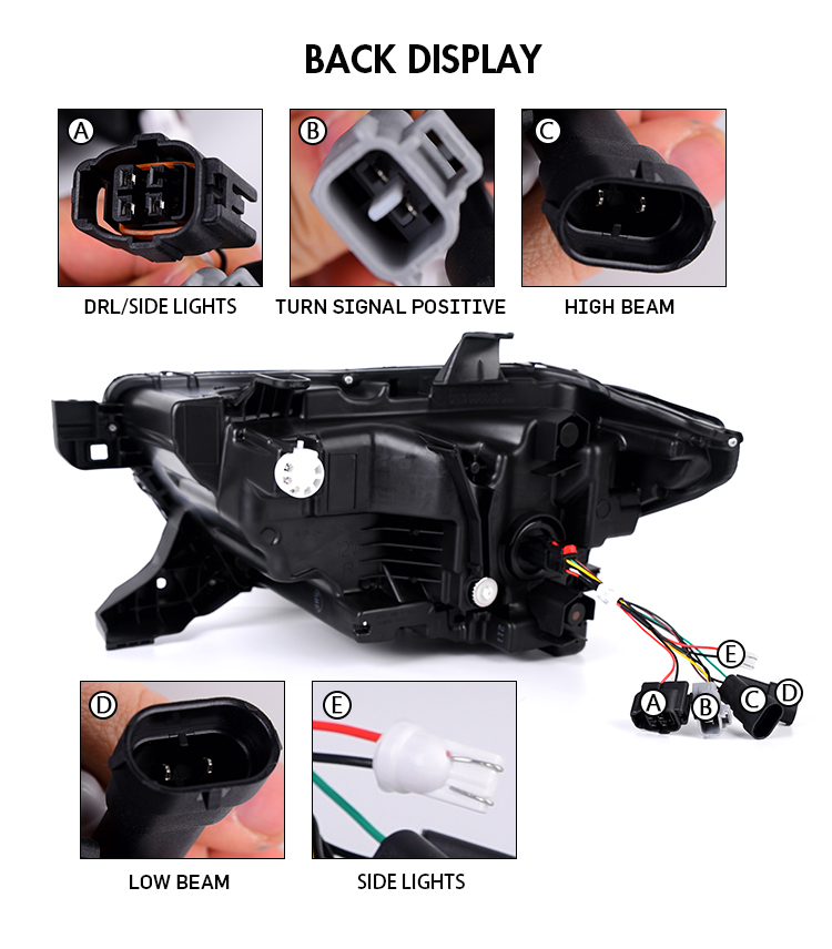 Toyota Tacoma Headlights TCM-A190 For Toyota Tacoma (2016–2022) Head Lamp 21 Tacoma Headlights