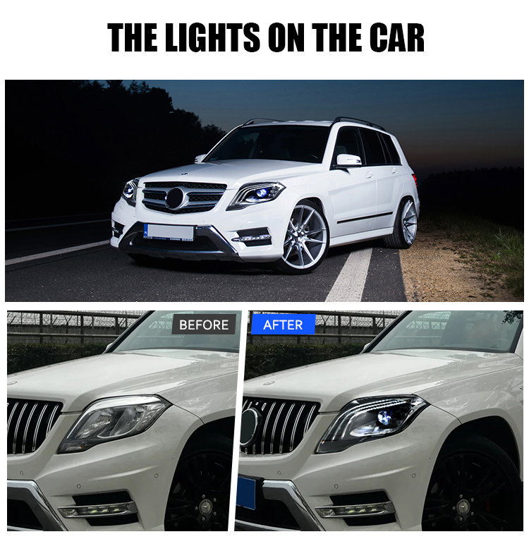 Mercedes-Benz GLK Headlights GLK-A501-A For Mercedes-Benz GLK Class (2013–2015) 18 GLK Headlights