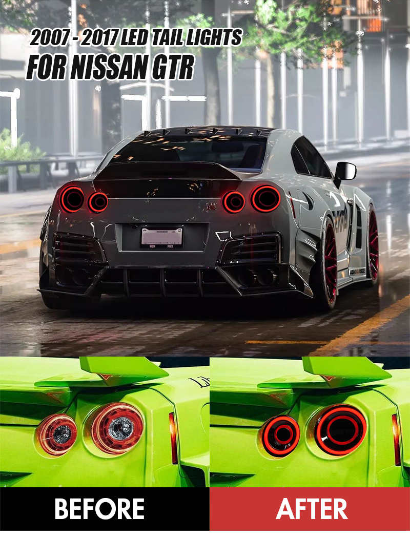 Nissan GTR Tail Lights GTR-B216 For Nissan GT-R (2007–2017) 15 GTR Tail Lights