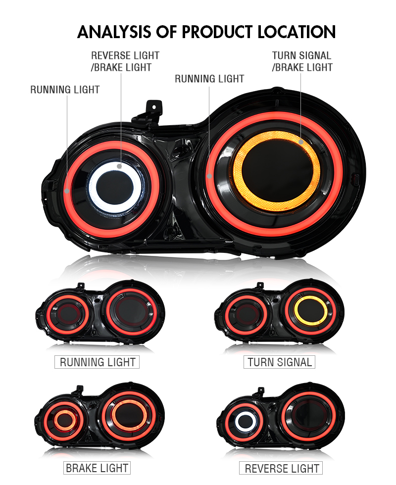 Nissan GTR Tail Lights GTR-B216 For Nissan GT-R (2007–2017) 16 GTR Tail Lights