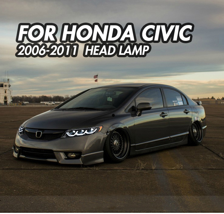 Honda Civic Headlights SY-A284 For Honda Civic (2006–2011) Head Lamp 17 Civic Headlights
