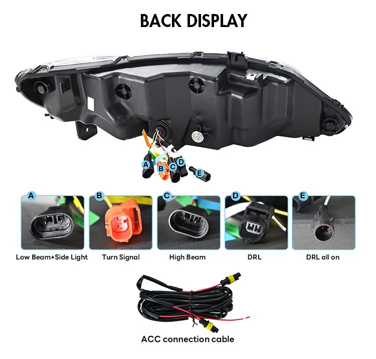 Honda Civic Headlights SY-A284 For Honda Civic (2006–2011) Head Lamp 21 Civic Headlights