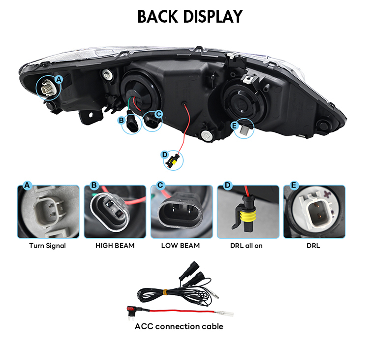 Honda Civic Headlights SY-A285 For Honda Civic (2006–2011) Head Lamp 21 Civic Headlights