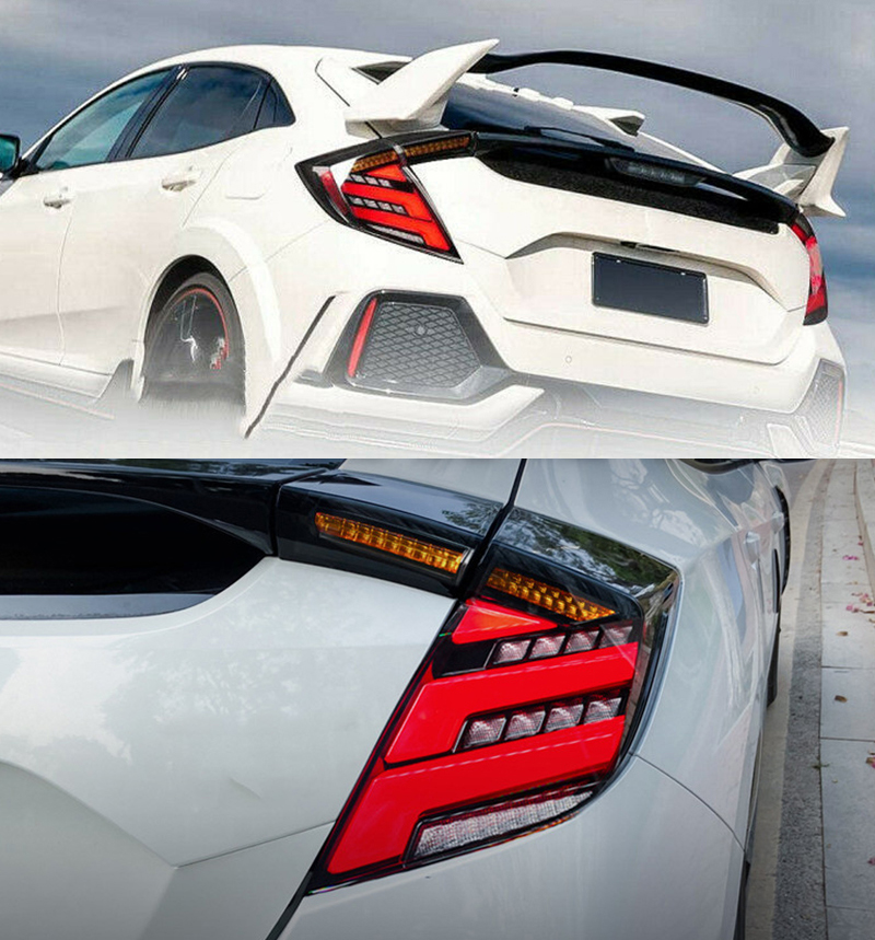 Honda Civic Hatchback Tail Lights SY-B110B For Honda Civic (2016–2021) 21 Civic Hatchback Tail Lights