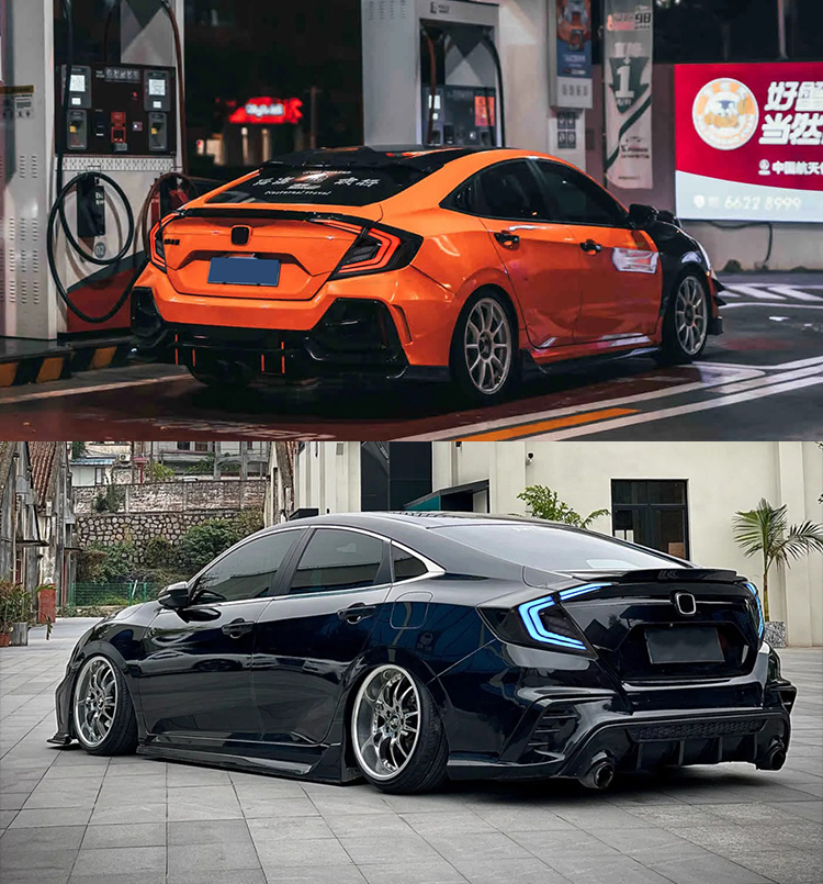 Honda Civic Tail Lights SY-B111-B / SY-B111-RGB For Honda Civic (2016–2019) 30 Civic Tail Lights