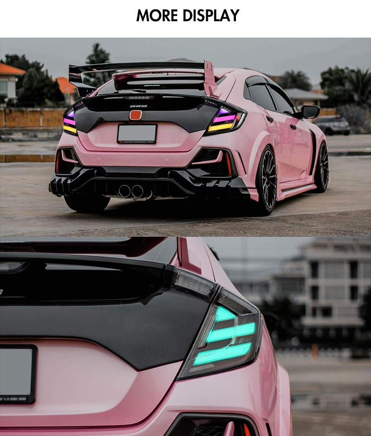 Honda Civic Hatchback Tail Lights SY-B110 / SY-B110RGB For Honda Civic (2016–2021) 28 Civic Hatchback Tail Lights
