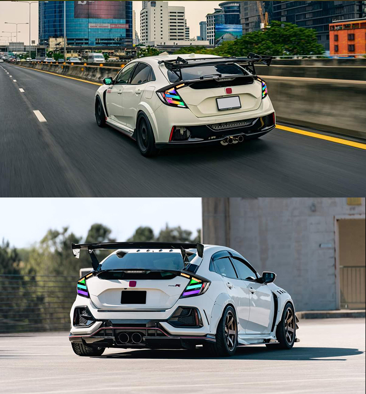 Honda Civic Hatchback Tail Lights SY-B110 / SY-B110RGB For Honda Civic (2016–2021) 30 Civic Hatchback Tail Lights