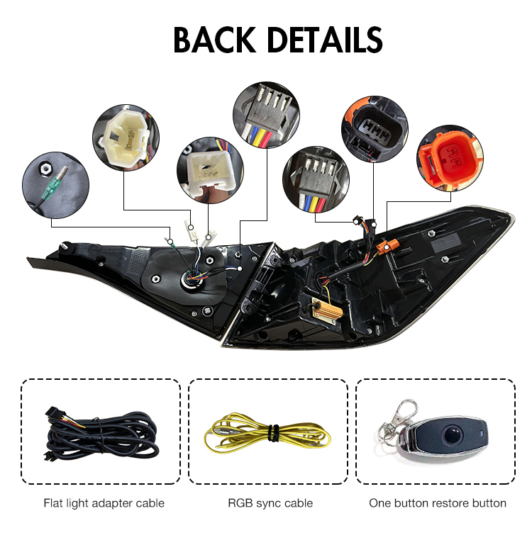 Honda Civic Tail Lights SY-B168-RGB For Honda Civic (2022–Present) 24 Civic Tail Lights