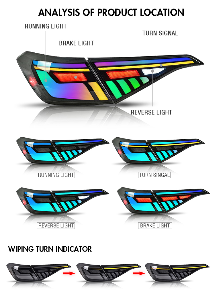 Honda Civic Tail Lights SY-B168B-RGB For Honda Civic (2022–Present) 21 Civic Tail Lights