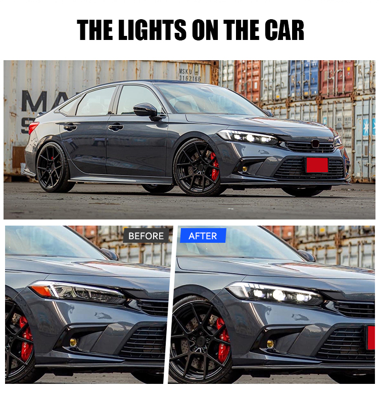 Honda Civic Headlights TT-SY-A168 / TT-SY-A168-E For Honda Civic (2022) Head Lamp 20 Civic Headlights