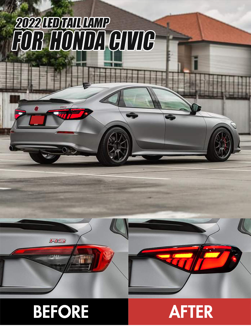 Honda Civic Tail Lights SY-B168B For Honda Civic (2022–Present) 15 Civic Tail Lights