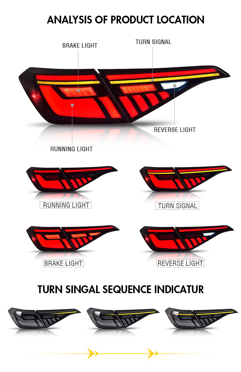 Honda Civic Tail Lights SY-B168B For Honda Civic (2022–Present) 16 Civic Tail Lights