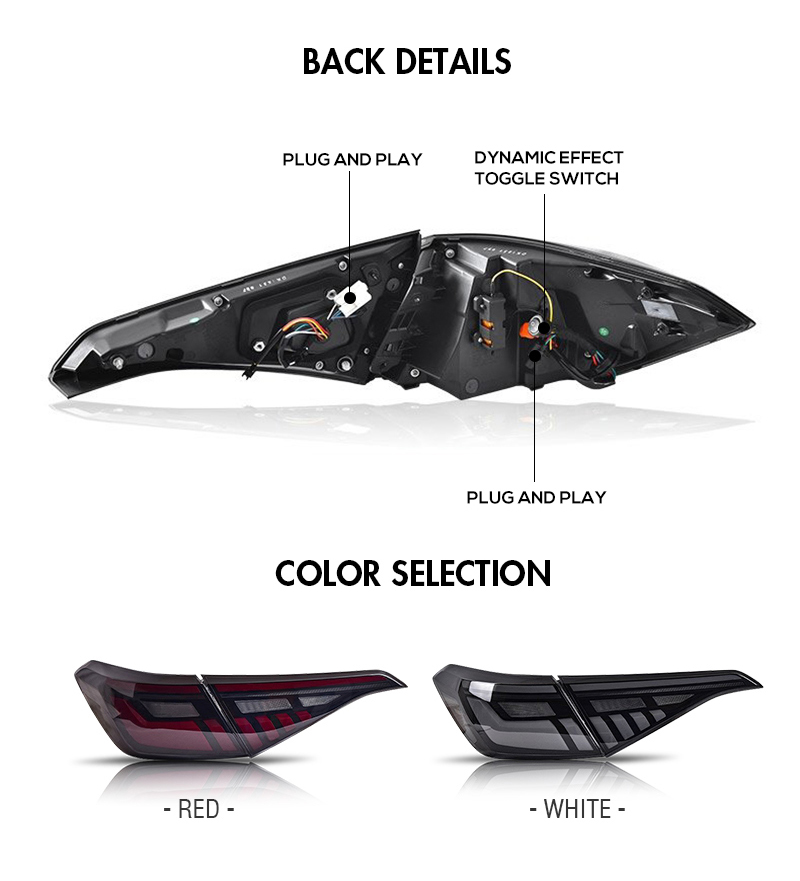 Honda Civic Tail Lights SY-B168B For Honda Civic (2022–Present) 17 Civic Tail Lights