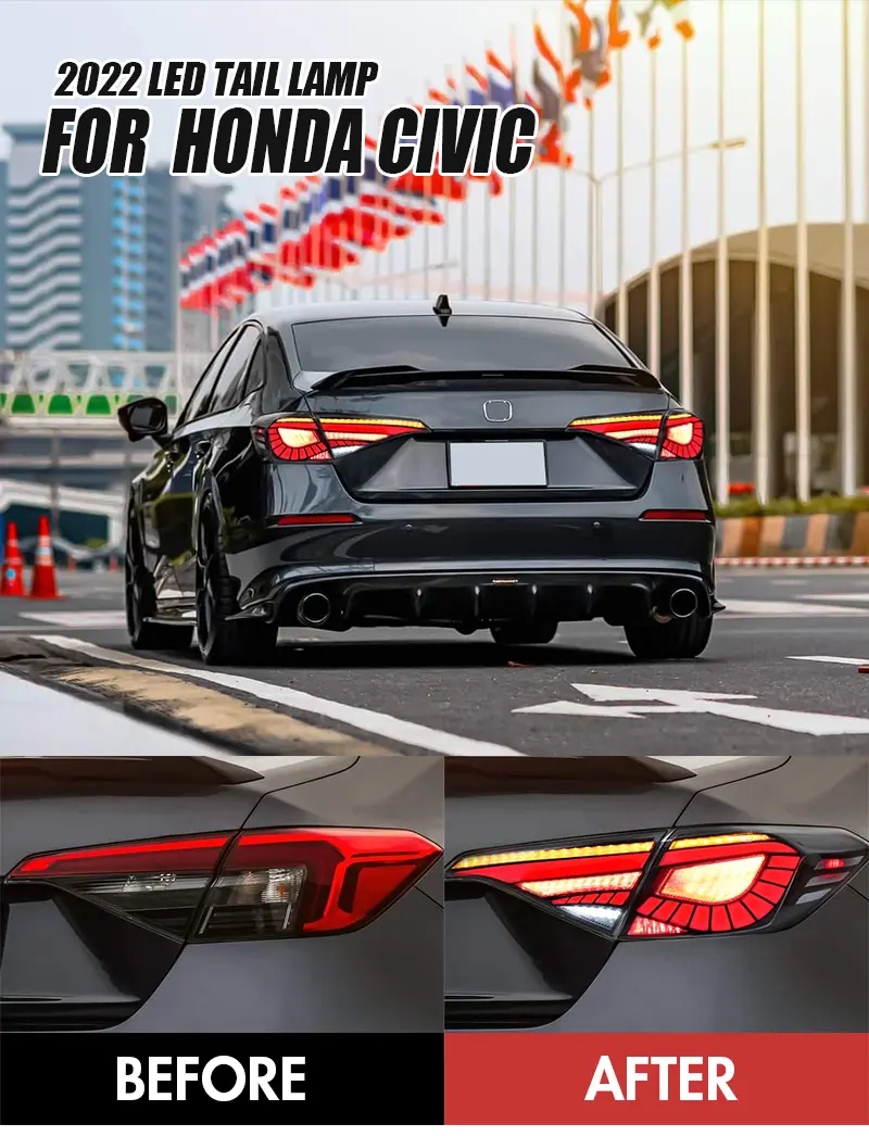 Honda Civic Tail Lights SY-B168 For Honda Civic (2022–Present) 13 Civic Tail Lights