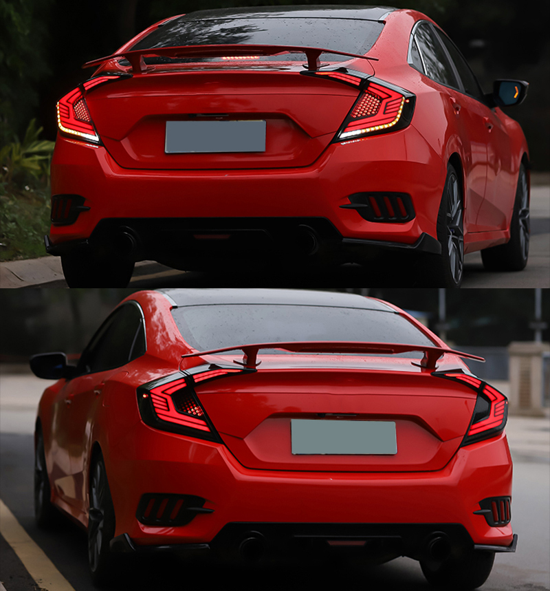 Honda Civic Tail Lights SY-B111H-S For Honda Civic (2016–2021) 21 Civic Tail Lights