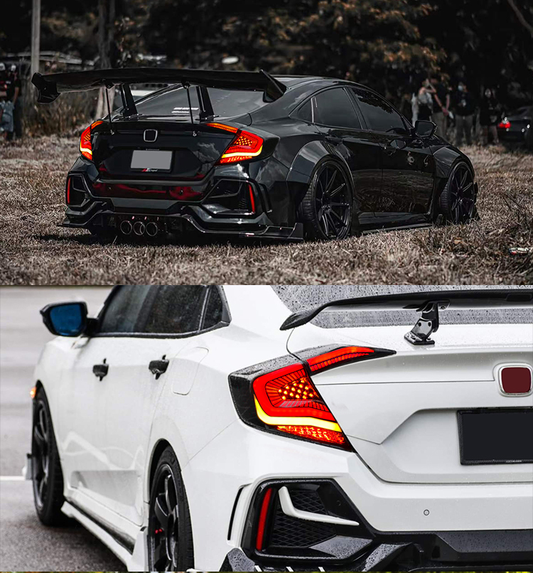 Honda Civic Tail Lights SY-B111C / SY-B111C-RGB For Honda Civic (2016–2021) 26 Civic Tail Lights