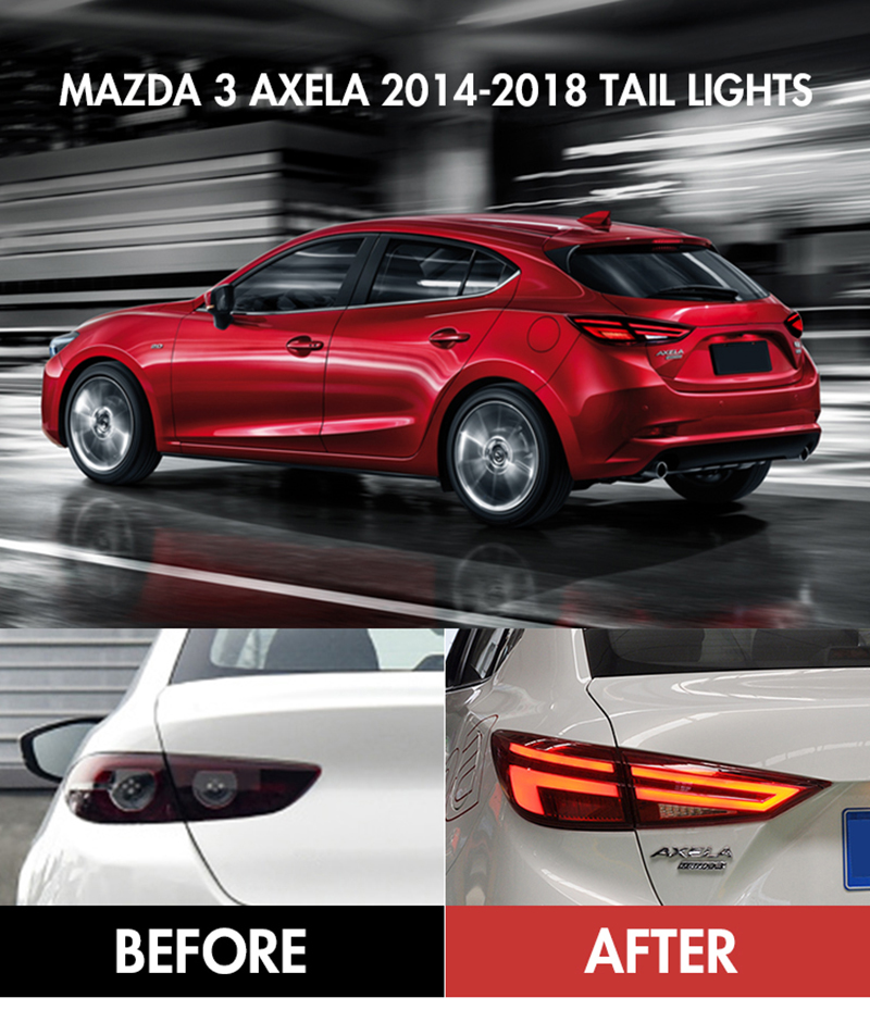 Mazda 3 Axela Tail Lights MZD-B129 For Mazda 3 Axela (2014–2018) 17 Mazda 3 Axela Tail Lights