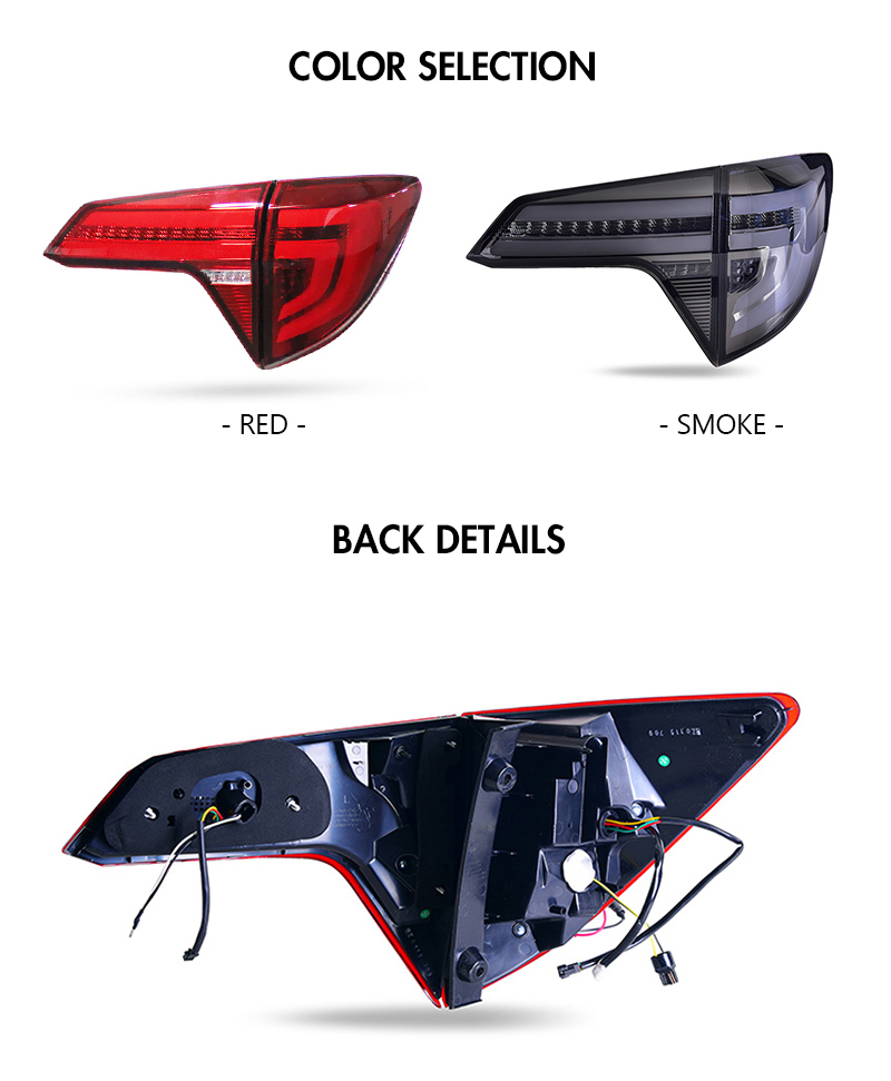 Honda HR-V Tail Lights HRV-B112 For Honda HR-V (2016–2019) 15 HR-V Tail Lights
