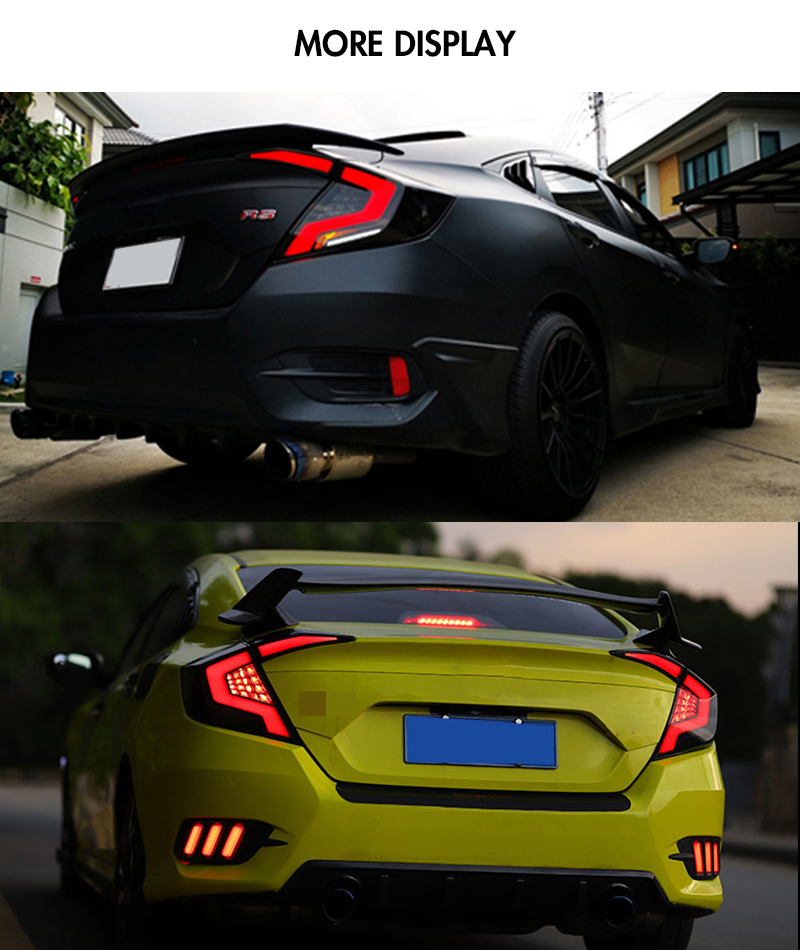 Honda Civic Tail Lights SY-B111D For Honda Civic (2016–2021) 19 Civic Tail Lights