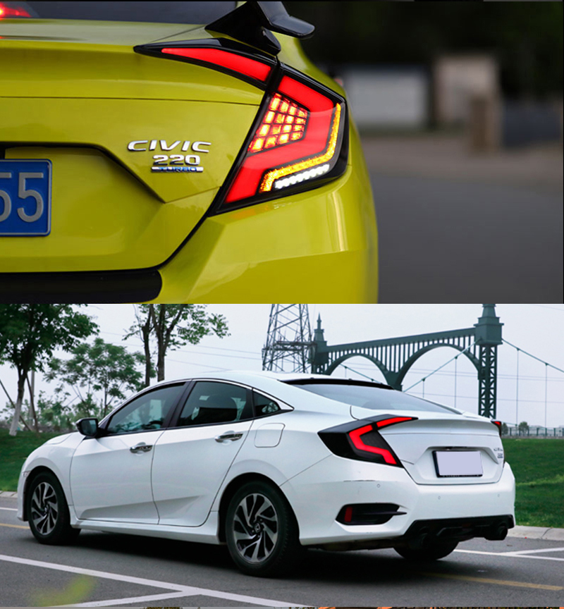 Honda Civic Tail Lights SY-B111D For Honda Civic (2016–2021) 20 Civic Tail Lights