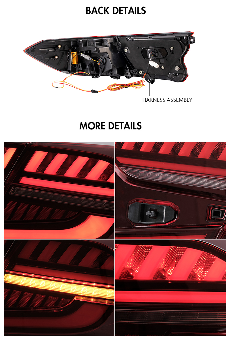 Honda Accord Tail Lights YG-B108D For Honda Accord (2018–2022) 18 Accord Tail Lights