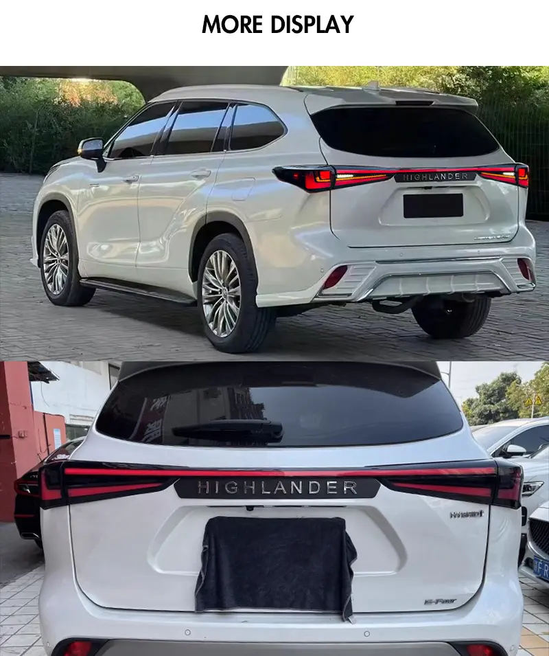 Toyota Highlander Tail Lights HLD-B219G-S For Toyota Highlander (2020–2024) 22 Highlander Tail Lights