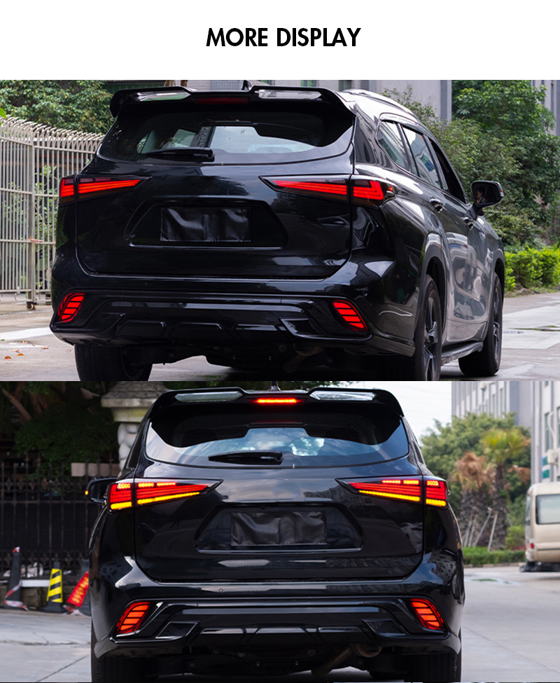 Toyota Highlander Tail Lights HLD-B224 For Toyota Highlander (2021–2023) 16 Highlander Tail Lights