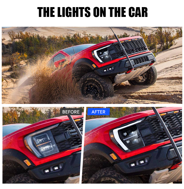 Ford F150 Headlights F150-A212-A / F150-A212-B For Ford F150 (2021–2023) Head Lamp 18 F150 Headlights