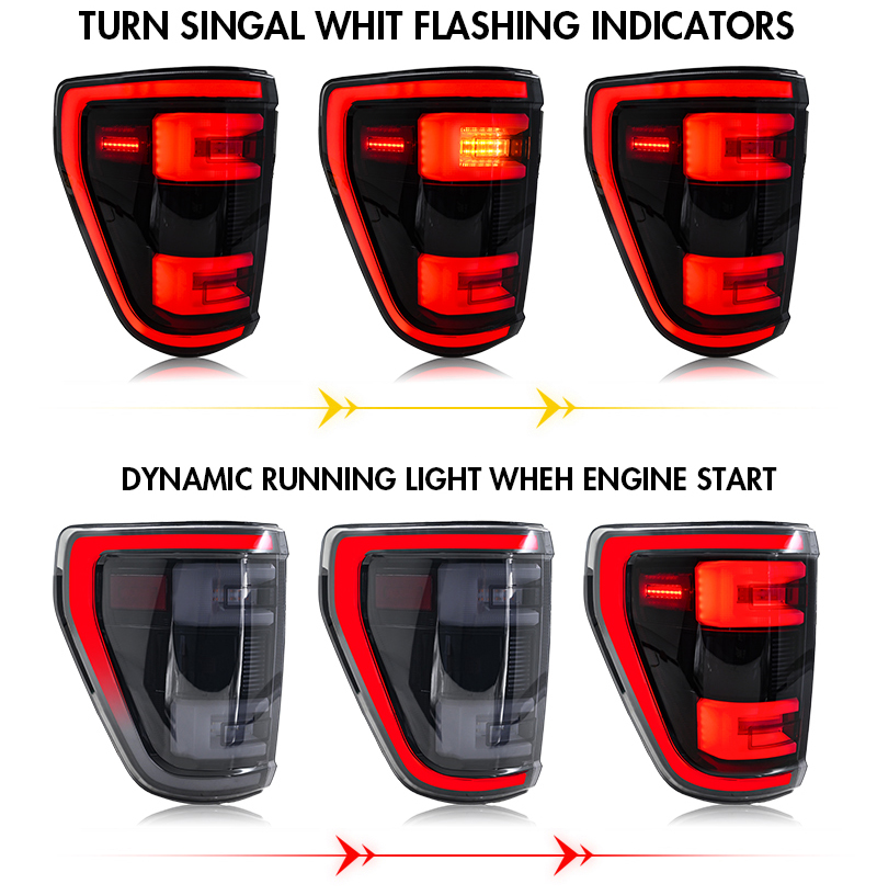 Ford F150 Tail Lights F150-B600-A For Ford F-150 (2021–2023) 17 Ford F150 Tail Lights